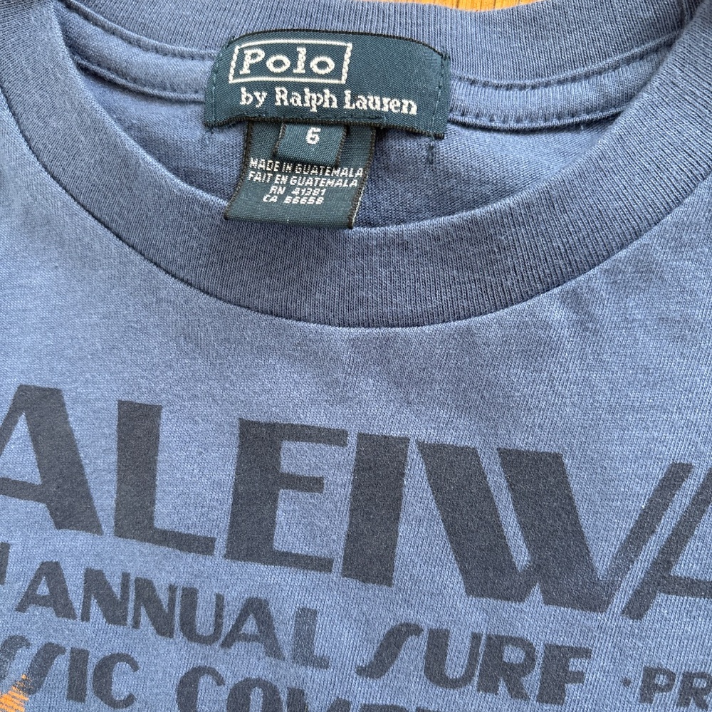 Polo Ralph Lauren Boys Cotton T-Shirt, Size 6 New with Tag - Picture 2 of 2